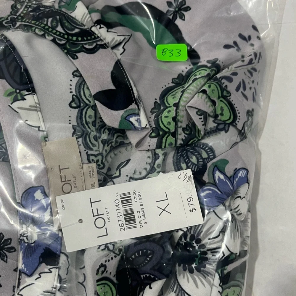 LOFT FLORAL PULLOVER DRESS NEW WITH TAG - Picture 15 of 15